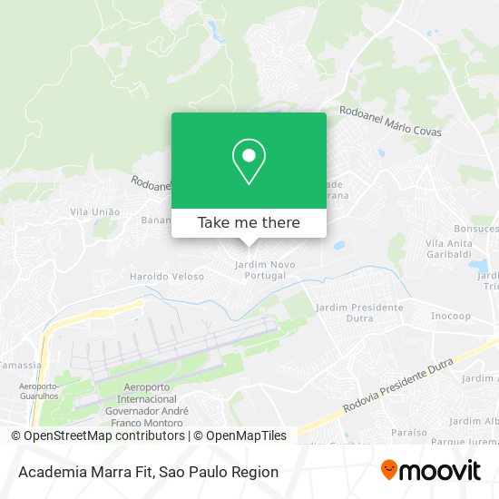 Mapa Academia Marra Fit