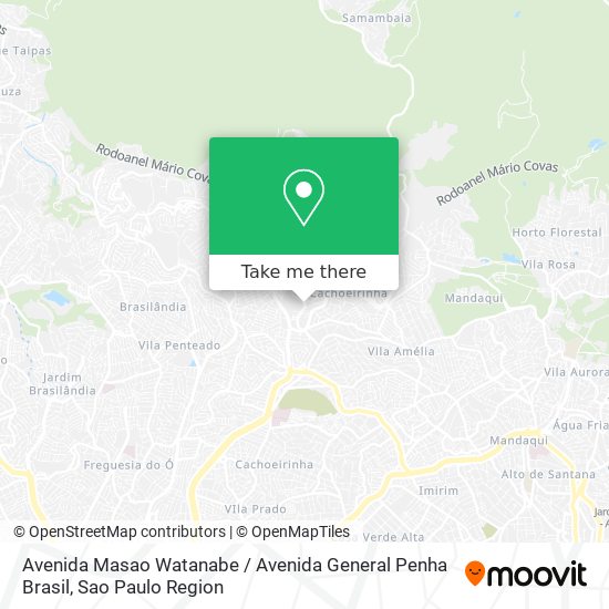 Mapa Avenida Masao Watanabe / Avenida General Penha Brasil