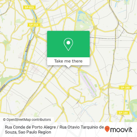 Mapa Rua Conde de Porto Alegre / Rua Otavio Tarquínio de Souza