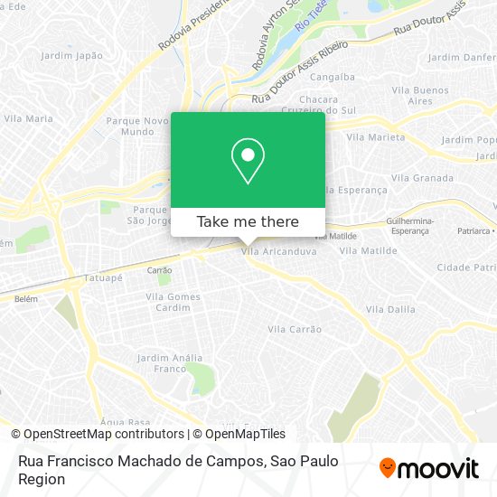 Rua Francisco Machado de Campos map