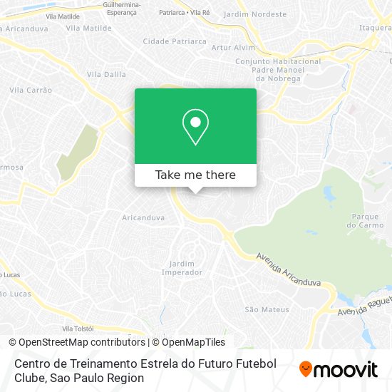 Mapa Centro de Treinamento Estrela do Futuro Futebol Clube