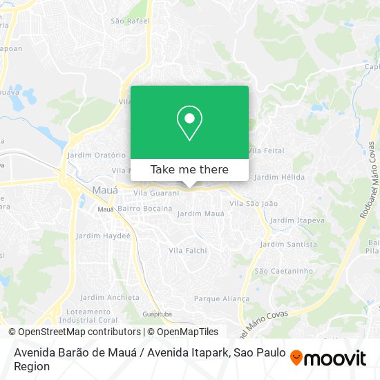 Mapa Avenida Barão de Mauá / Avenida Itapark