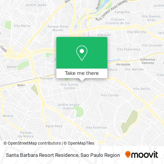 Santa Barbara Resort Residence map