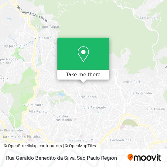 Rua Geraldo Benedito da Silva map