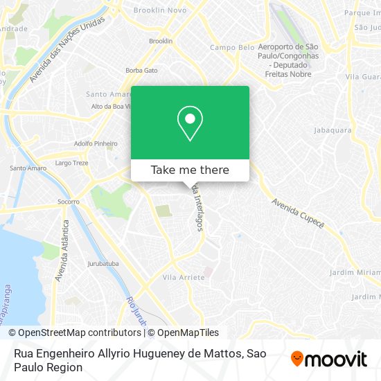 Rua Engenheiro Allyrio Hugueney de Mattos map