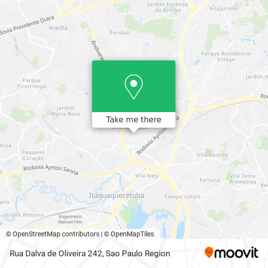 Mapa Rua Dalva de Oliveira 242