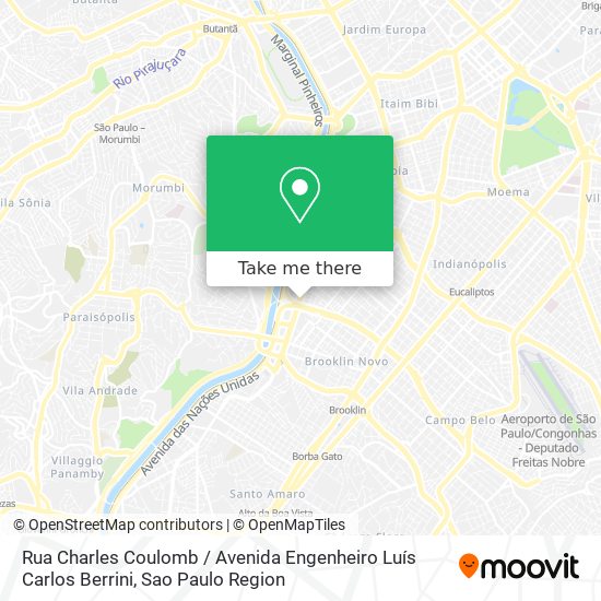 Rua Charles Coulomb / Avenida Engenheiro Luís Carlos Berrini map