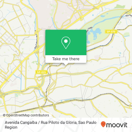 Avenida Cangaíba / Rua Piloto da Glória map