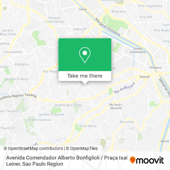 Avenida Comendador Alberto Bonfiglioli / Praça Isaí Leiner map