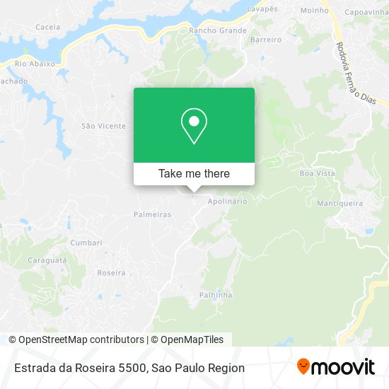 Mapa Estrada da Roseira 5500