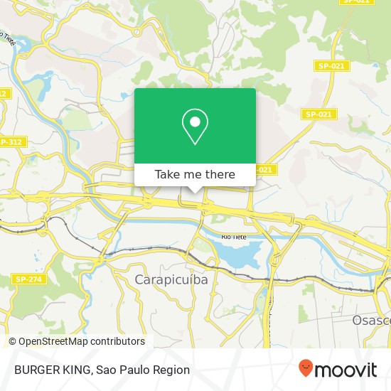 BURGER KING map