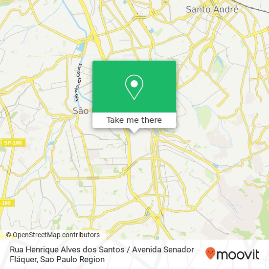 Rua Henrique Alves dos Santos / Avenida Senador Fláquer map