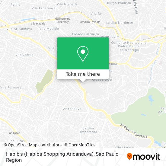 Habib's (Habibs Shopping Aricanduva) map