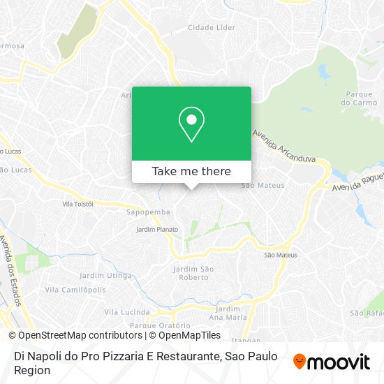 Mapa Di Napoli do Pro Pizzaria E Restaurante