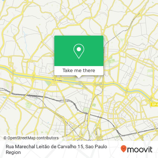 Mapa Rua Marechal Leitão de Carvalho 15