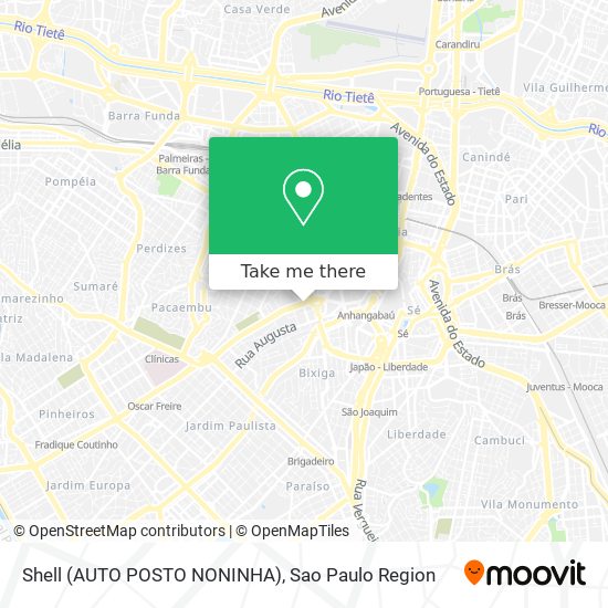 Shell (AUTO POSTO NONINHA) map