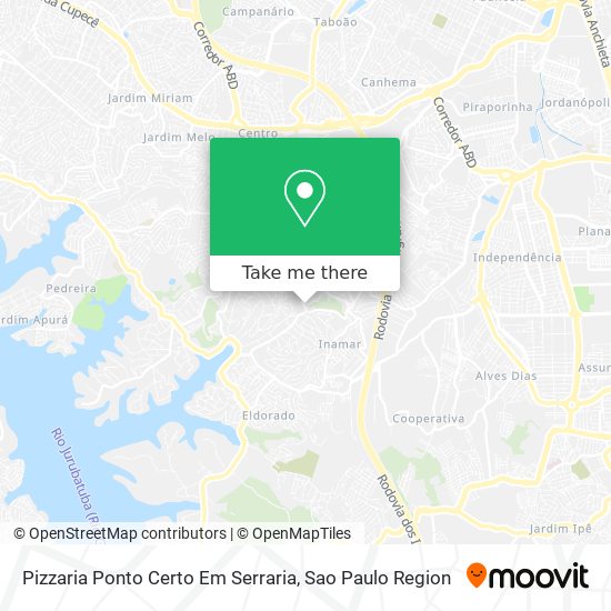 Mapa Pizzaria Ponto Certo Em Serraria