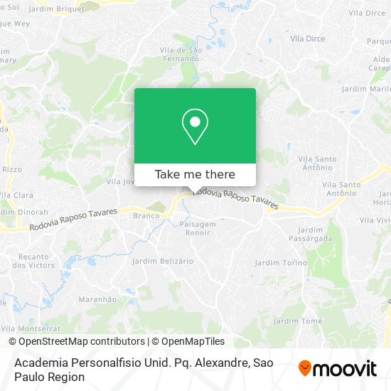 Academia Personalfisio Unid. Pq. Alexandre map