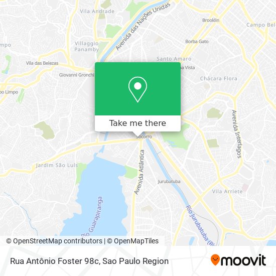 Mapa Rua Antônio Foster 98c