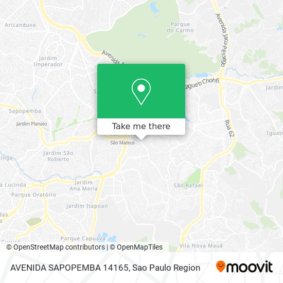 AVENIDA SAPOPEMBA 14165 map