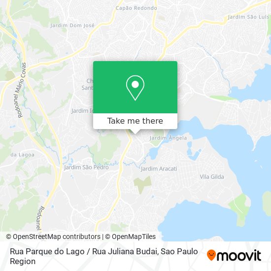 Mapa Rua Parque do Lago / Rua Juliana Budai