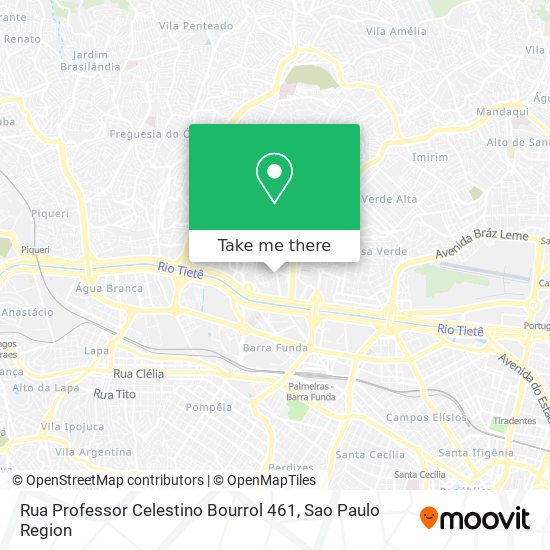 Mapa Rua Professor Celestino Bourrol 461