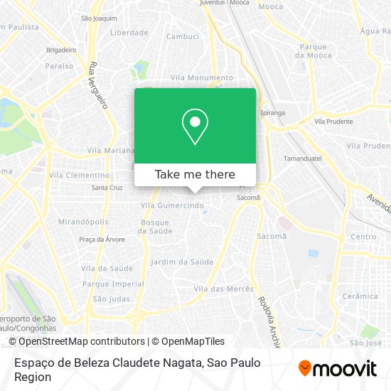 Espaço de Beleza Claudete Nagata map