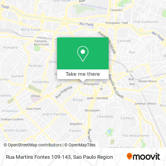 Rua Martins Fontes 109-143 map