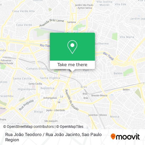 Mapa Rua João Teodoro / Rua João Jacinto