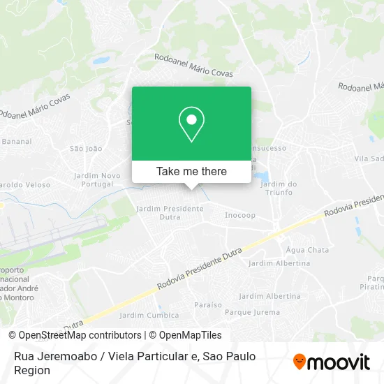 Rua Jeremoabo / Viela Particular e map