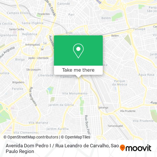 Avenida Dom Pedro I / Rua Leandro de Carvalho map