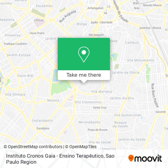 Instituto Cronos Gaia - Ensino Terapêutico map