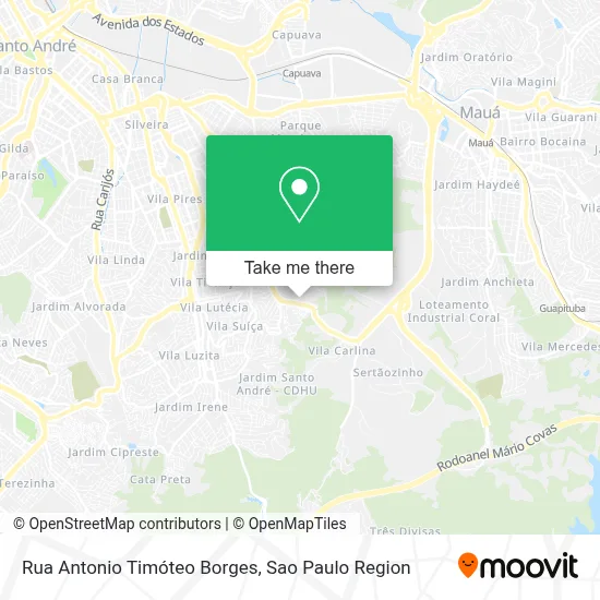 Rua Antonio Timóteo Borges map