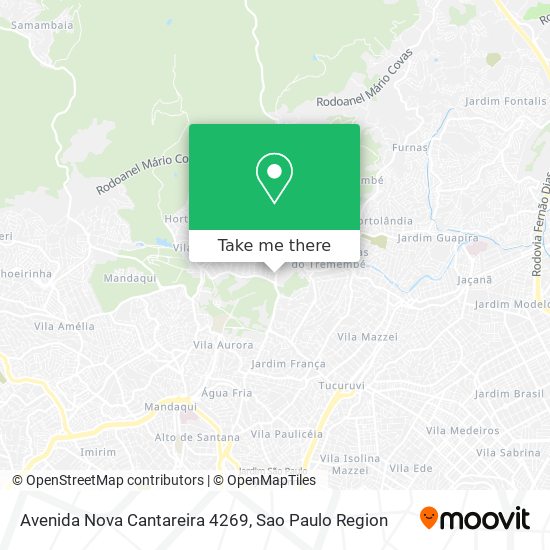 Avenida Nova Cantareira 4269 map