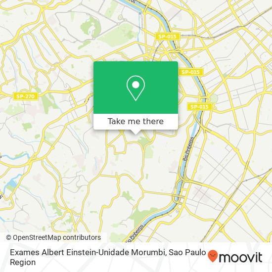 Exames Albert Einstein-Unidade Morumbi map