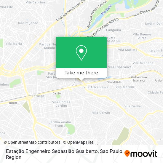 Estação Engenheiro Sebastião Gualberto map