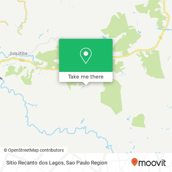 Mapa Sítio Recanto dos Lagos
