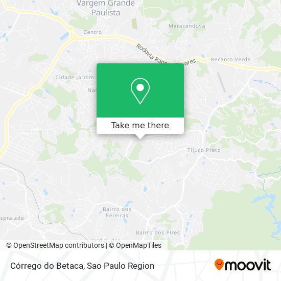 Córrego do Betaca map
