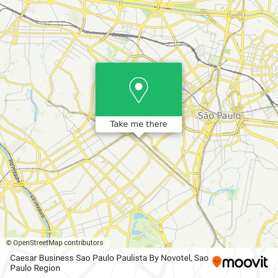 Mapa Caesar Business Sao Paulo Paulista By Novotel
