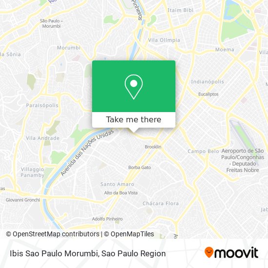 Ibis Sao Paulo Morumbi map