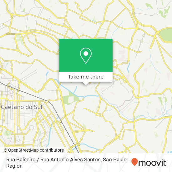 Mapa Rua Baleeiro / Rua Antônio Alves Santos