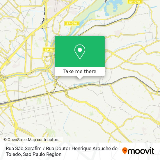 Rua São Serafim / Rua Doutor Henrique Arouche de Toledo map