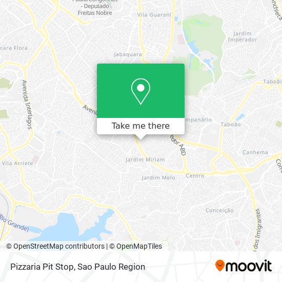 Pizzaria Pit Stop map