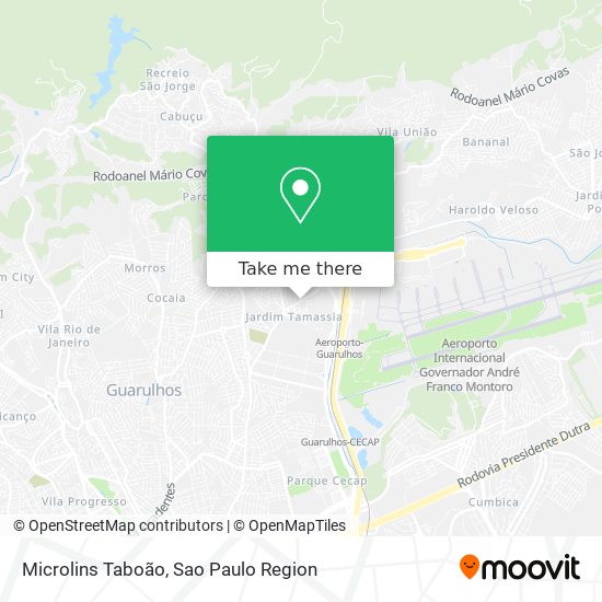 Mapa Microlins Taboão