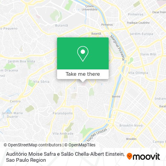 Auditório Moise Safra e Salão Chella-Albert Einstein map