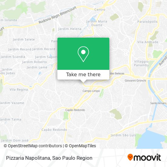Pizzaria Napolitana map