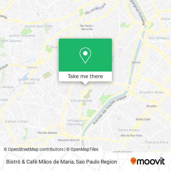 Bistrô & Café Mãos de Maria map