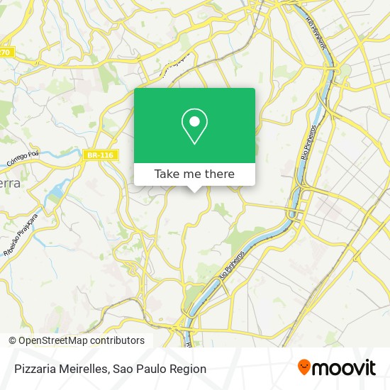Pizzaria Meirelles map