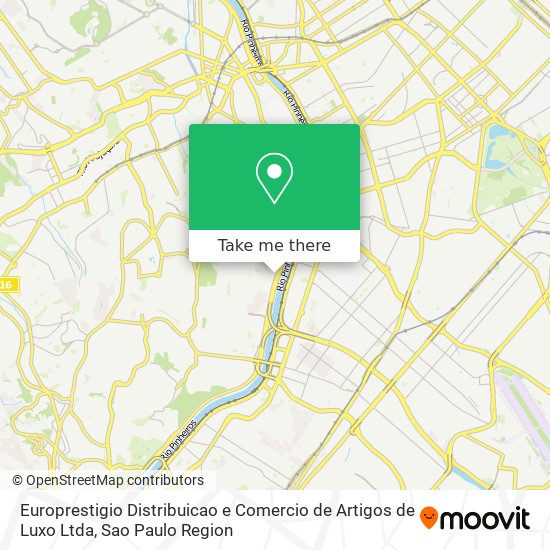 Europrestigio Distribuicao e Comercio de Artigos de Luxo Ltda map