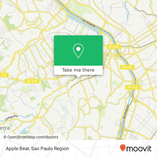 Mapa Apple Bear, Rua Doutor Alexandre Marcondes Filho Butantã São Paulo-SP 05518-150